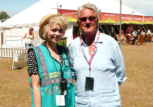Hotbox Events festival volunteer with Melvin Benn at Latitude Festival