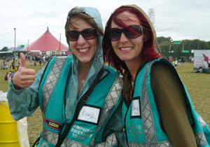 Hotbox Events event volunteers working in Leeds Festival arena