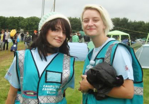 Hotbox Events festival stewards working in Latitude Festival campsite