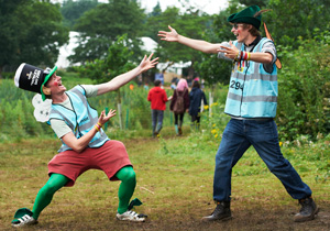 Hotbox Events volunteer festival stewards working in festival arena