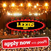 Apply to volunteer at the 2012 Leeds Festival