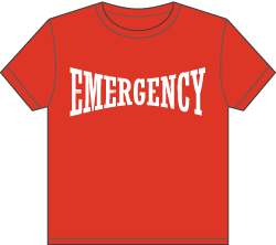 The Emergency T-shirt!