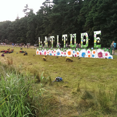 The colourful sheep by the lake at Latitude Festival 