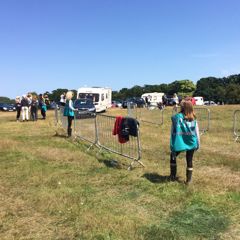 0028 CATs and security working together at the campervan entry gate 