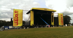 How to get a crane stuck in a festival stage 