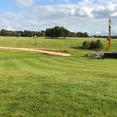 Orange Zone at Leeds Festival before the gates open 