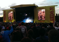 Getting naked on TV at Leeds Festival 