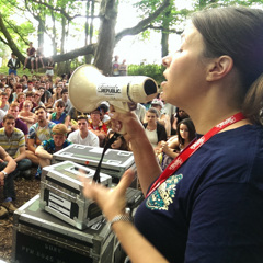 Steph was happy anyway as it meant she got to talk to everyone at once 