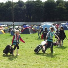 Hotbox Events festival stewards working hard 