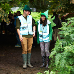 Happy Hotbox pixie volunteers helping out in the woods by Marc Sethi 