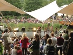 Dance performance on the Waterfront Stage 