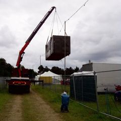 Loading in the Hotbox Events festival office 