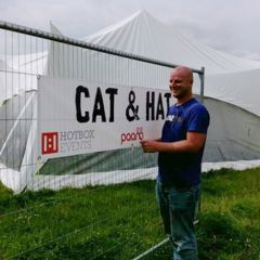 Adam directing our festival volunteers to the Hotbox compound 