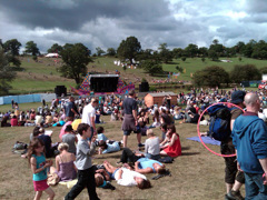 The castle stage with handy shed 