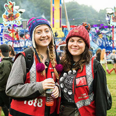 Festival and Event Staff - Event staff in the festival campsites