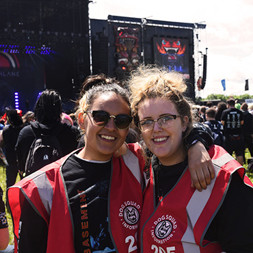 Volunteer at Download Festival - Arena volunteers close to stage
