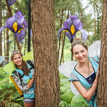 Volunteer at Latitude Festival - Pixie volunteers in the woods