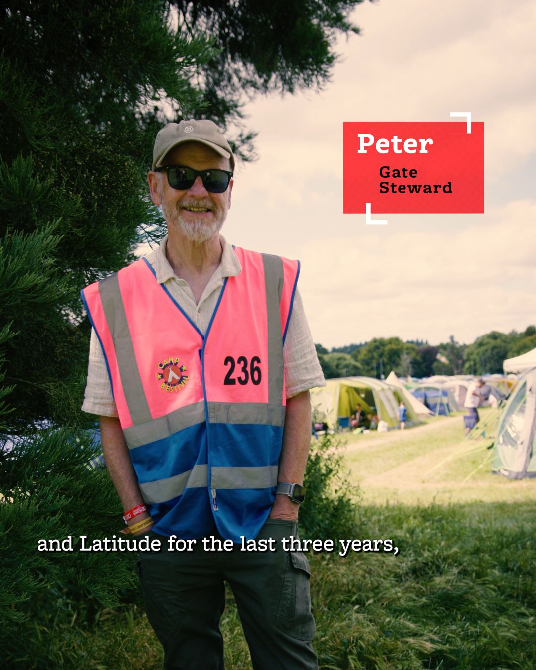 Peter a Gate Steward working with Hotbox Events at Camp Bestival!