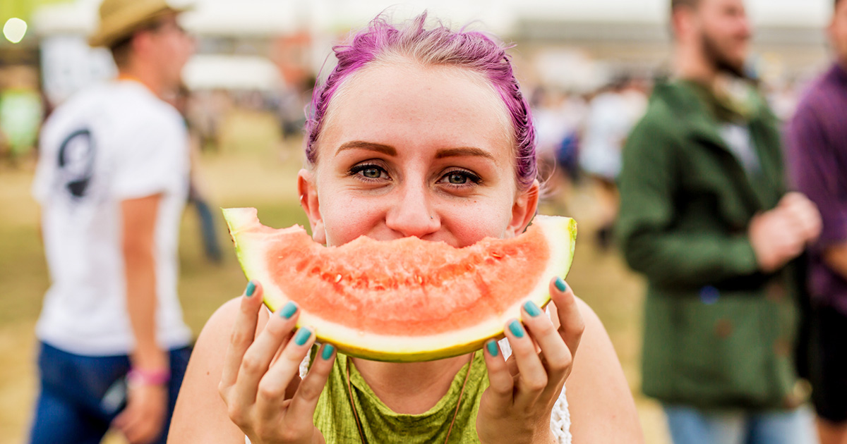 Eating and cooking at music festivals