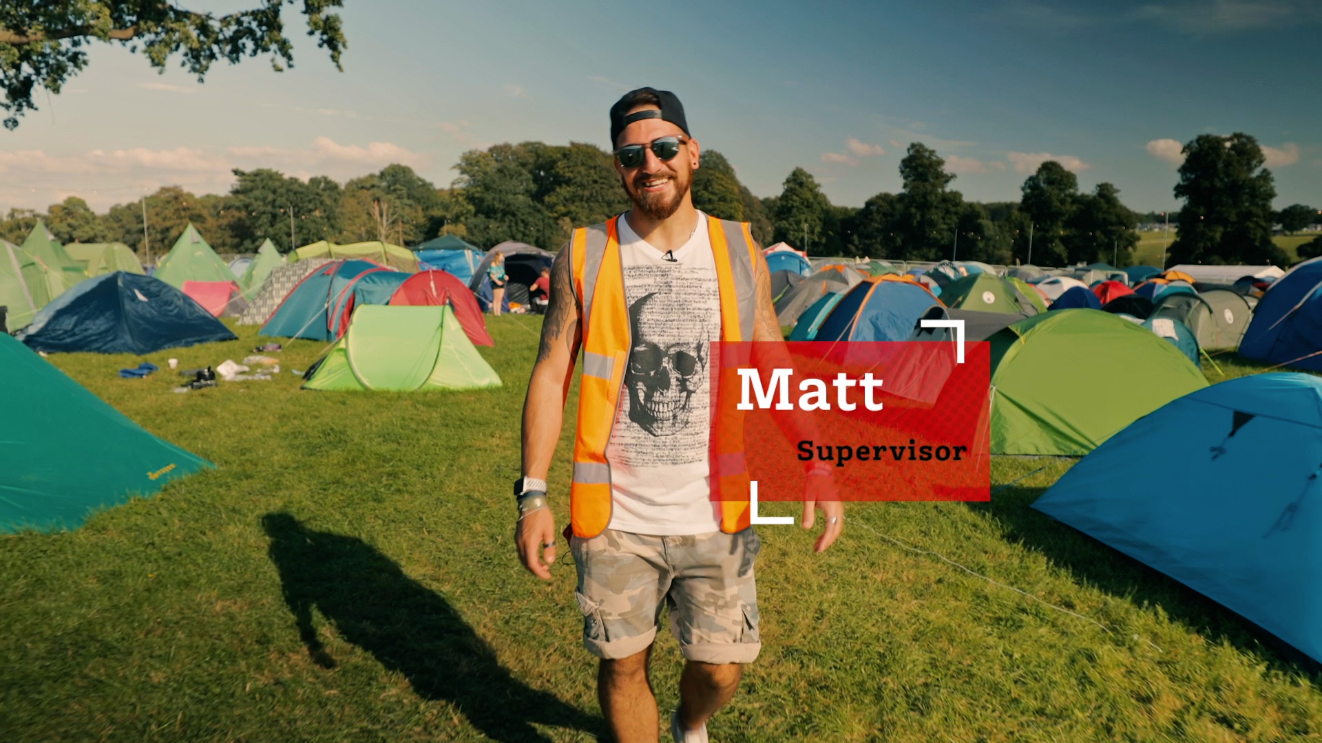 Matt a Campsite Supervisor working with Hotbox Events at Leeds Festival!
