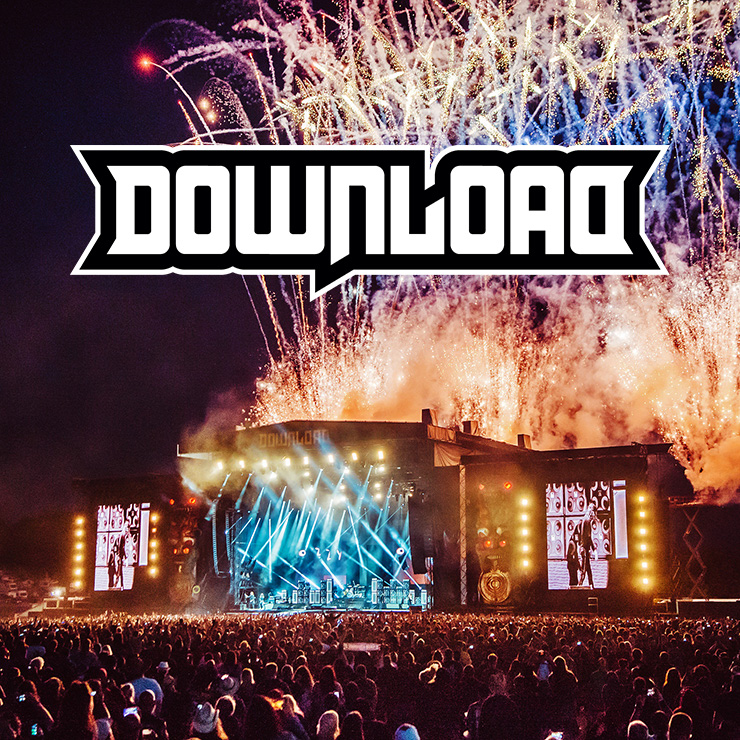 Volunteer at Download Festival 2022 with Hotbox Events - Stage photo with festival logo - 2022-001 740PxSq72Dpi
