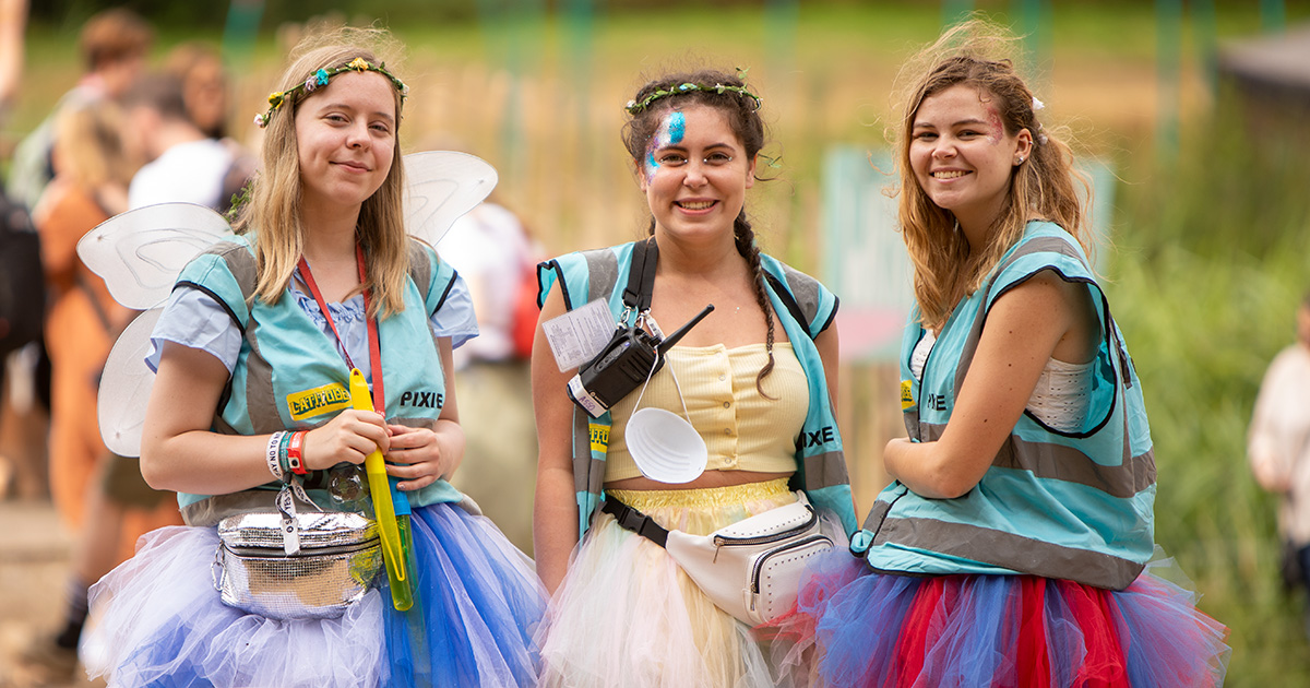 Half of summer 2021 festival volunteer places have been snapped up!