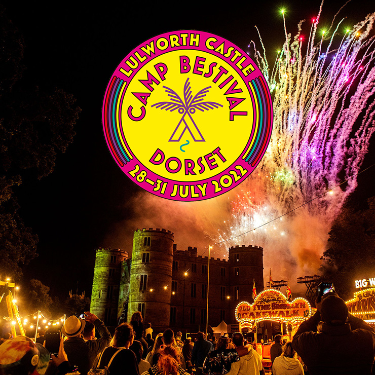 Volunteer at Camp Bestival 2022 with Hotbox Events - Stage photo with festival logo - 2022-001 740PxSq72Dpi