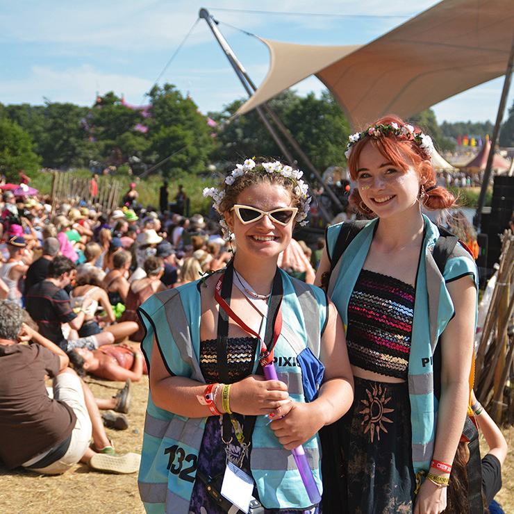 Jobs and Volunteering at Latitude Festival with Hotbox Events - Arena volunteers by waterfront stage v2022001 740PxSq72Dpi