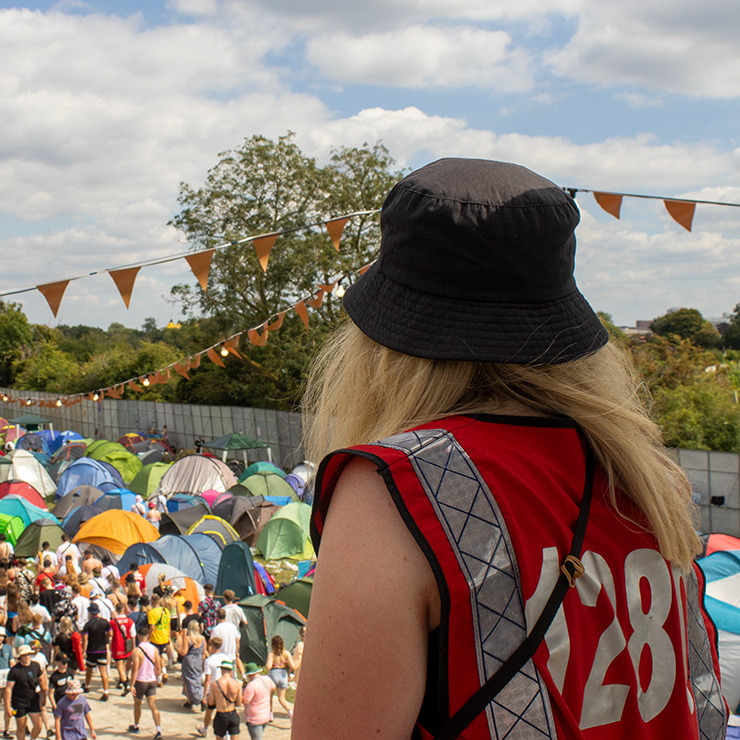 Volunteer at Reading Festival with Hotbox Events - Campsite fire marshal volunteer on tower v2023001 740PxSq72Dpi