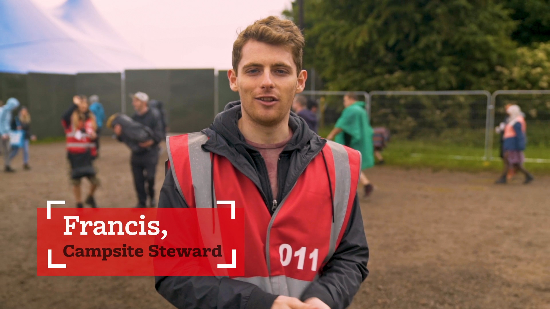 Francis a Campsite Steward volunteering with Hotbox Events at Download Festival!