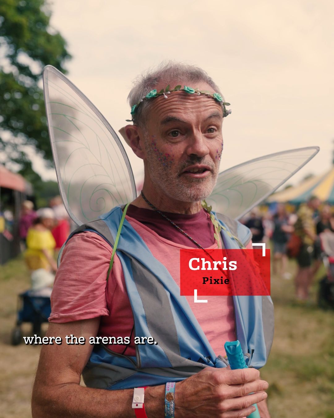 Chris an Arena Pixie Steward volunteering with Hotbox Events at Latitude Festival!