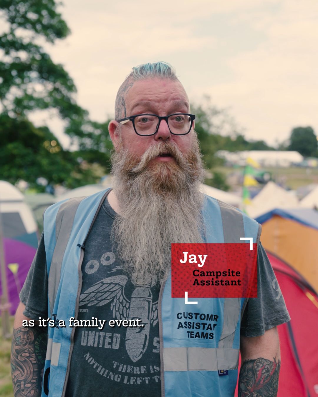 Jay an Arena Pixie Steward volunteering with Hotbox Events at Latitude Festival!