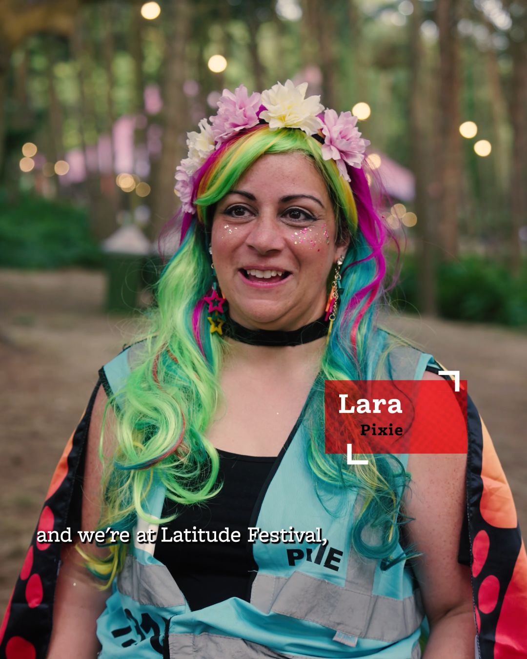 Lara an Arena Pixie Steward volunteering with Hotbox Events at Latitude Festival!