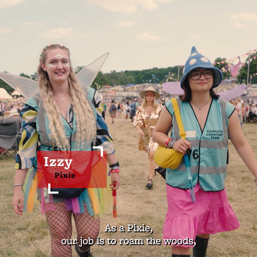 Izzy an Arena Pixie Steward volunteering with Hotbox Events at Latitude Festival!