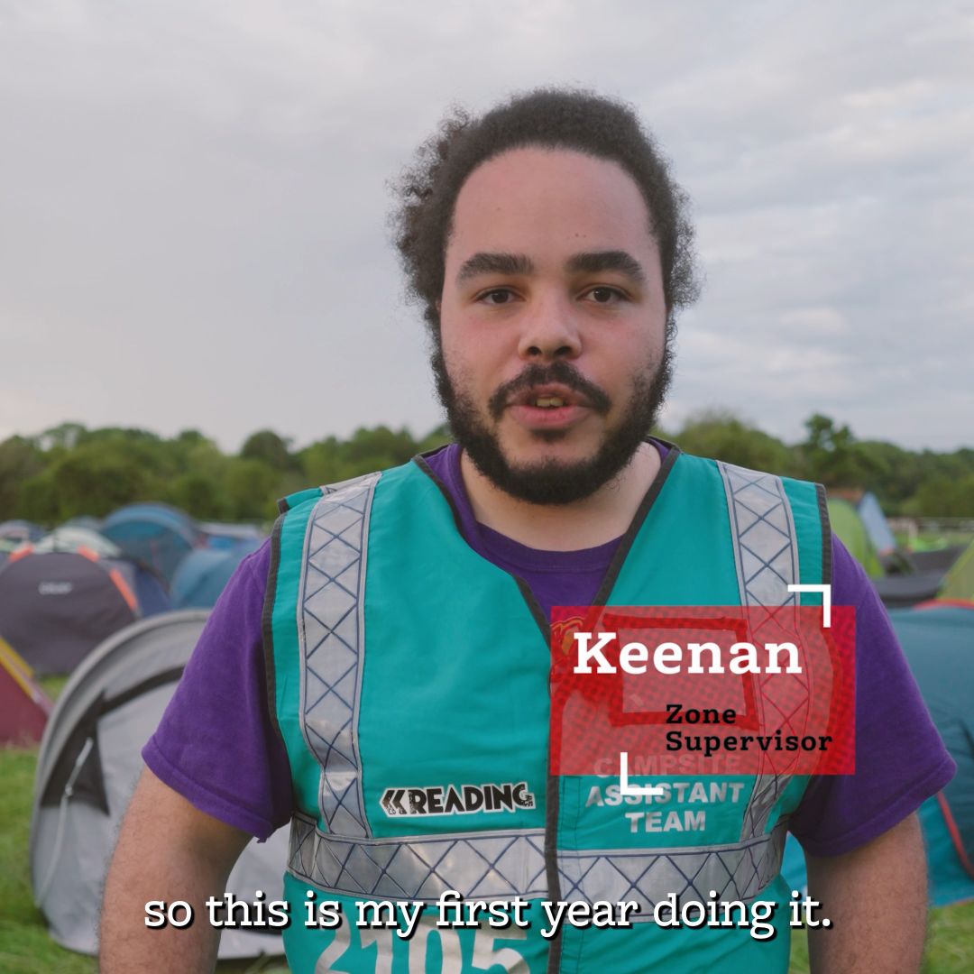 Keenan a Zone Supervisor working with Hotbox Events at Reading Festival!
